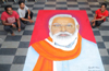 Artists create 12-ft long rangoli of PM Modi on his 72nd birthday